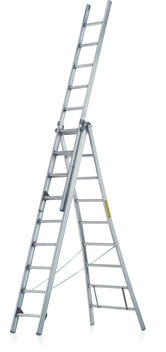 Aluminium Combination Ladder 3-part JUST Leitern & Gerüste Type R-500